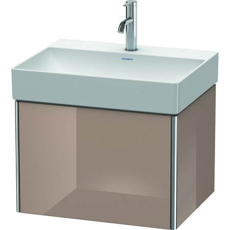 Xsquare Wall-Mounted Vanity Unit Cappuccino High Gloss